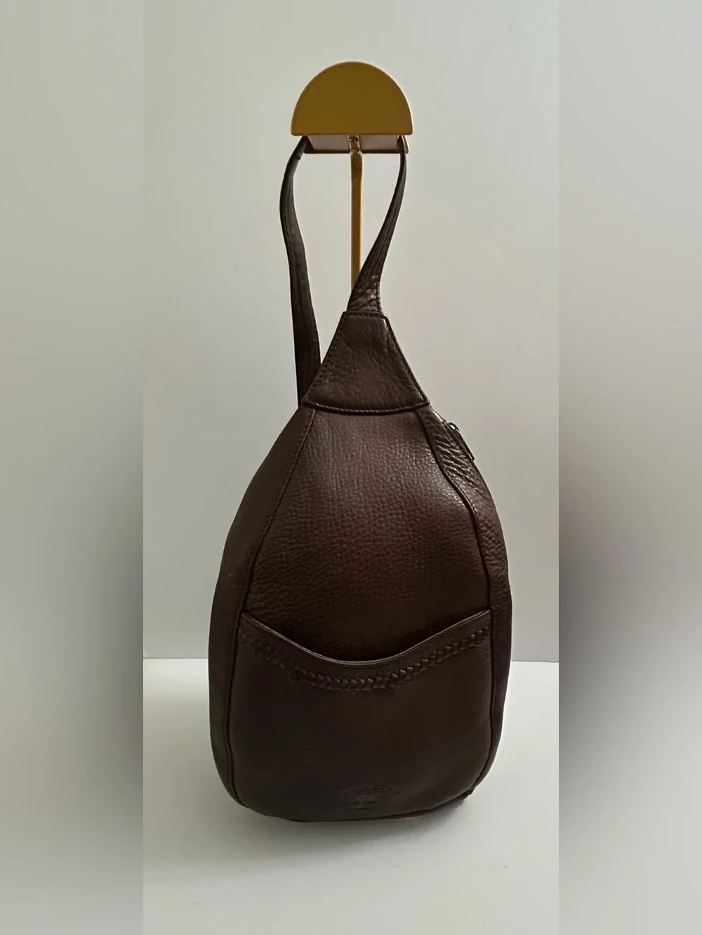 Ellington Dark Brown Leather Backpack Sling